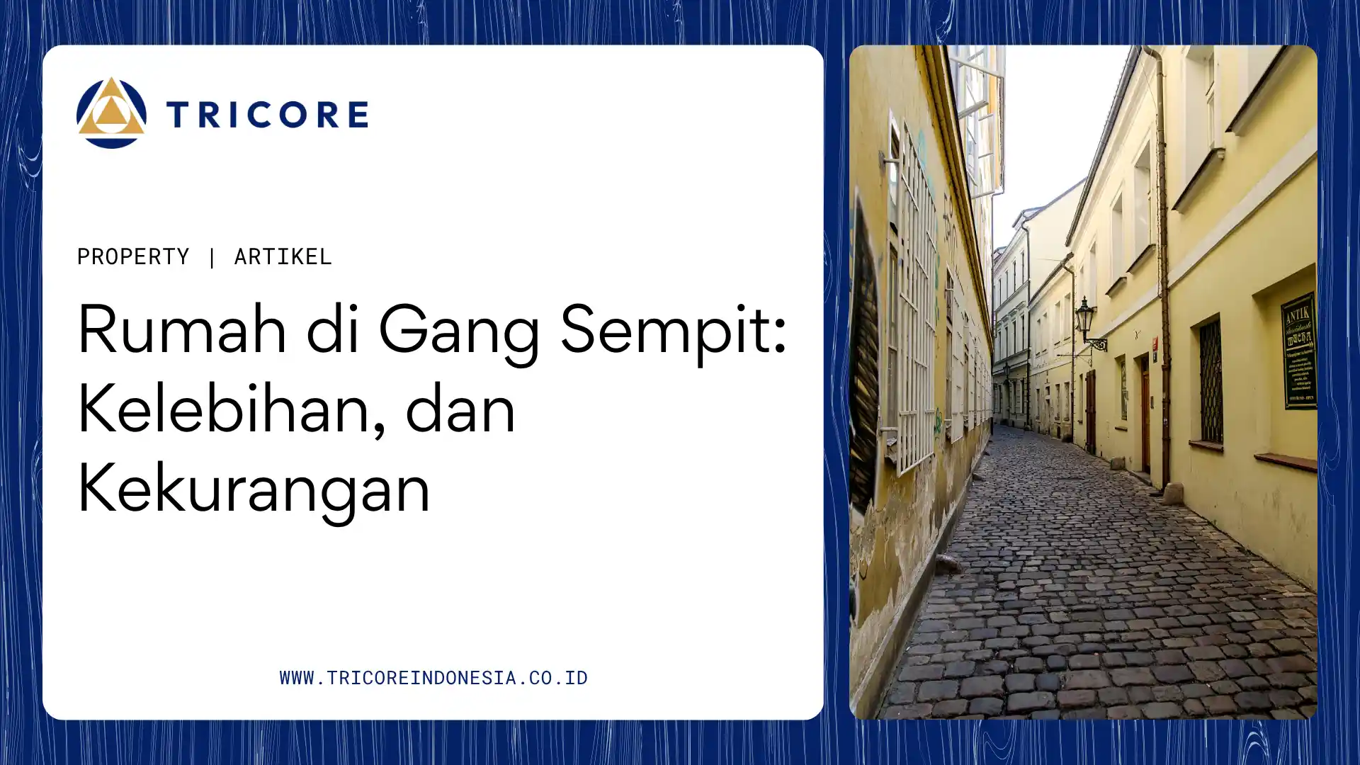 rumah di gang sempit