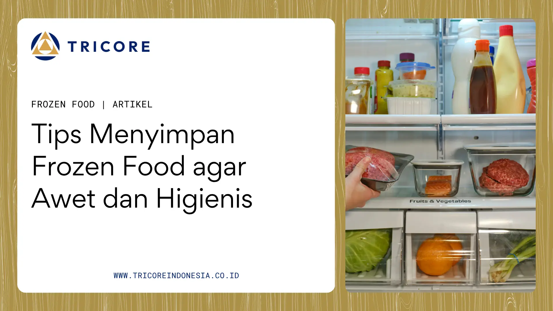 menyimpan frozen food