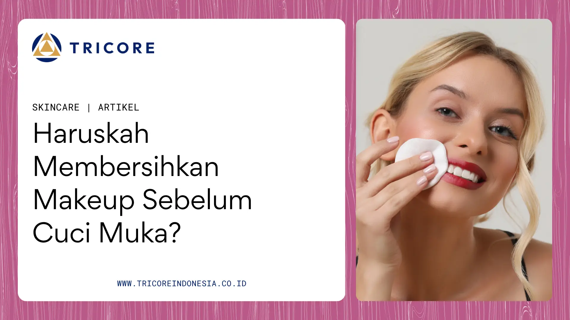 membersihkan makeup