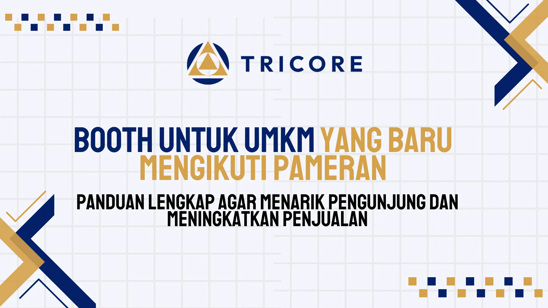 Booth untuk UMKM yang Baru Mengikuti Pameran
