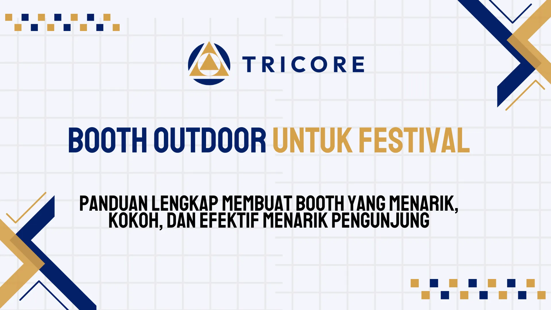 Booth Outdoor untuk Festival