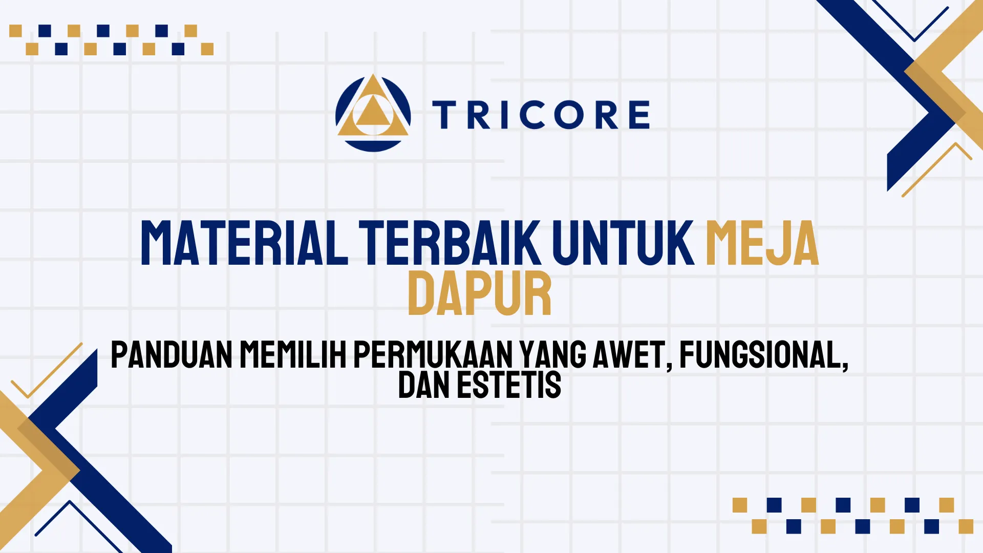 Material Terbaik untuk Meja Dapur